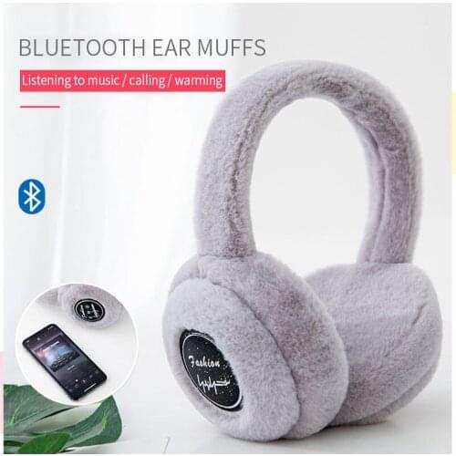 Bluetooth Wireless Headphone With Microphone Warm Earmuffs Winter Child Earphones Kids Girl Music Helmet For iPhone 12 phone