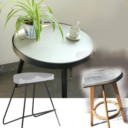 Concrete table top mold cement chair silicone mold cement mold for home decoration