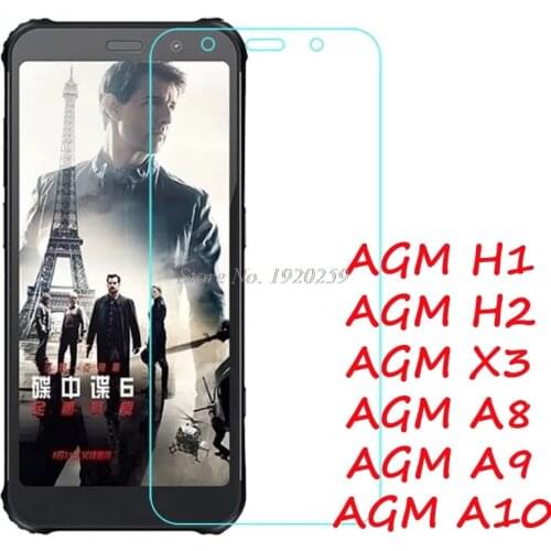For AGM A8 A9 A10 H1 H2 Tempered Glass Case High Quality Protective Transparent Film For AGM X3 X5 Screen Protector Glass Cover