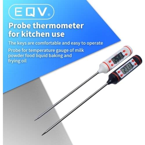 Digital Food Thermometer Long Probe Electronic Cooking Thermometer For Cake Soup Fry BBQ Meat For Kitchen TP101