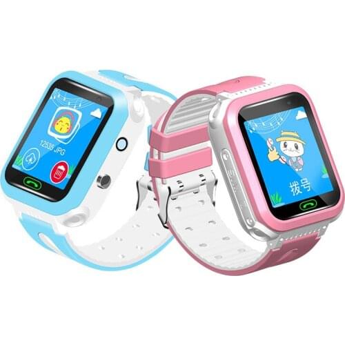 New S10 Children Smart Watch Camera Lighting Touch Screen GPS Tracker SOS Call Tracking Location Finder Kids Student Smart Watch