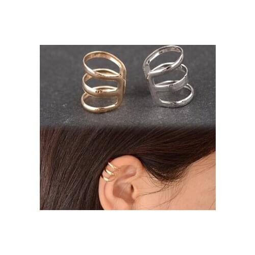 EY593 European and American retro style hollow U-shaped ear bone clip earrings invisible without pierced ears Ear clip 1pcs
