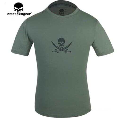 ENERSON2016 New funny Double sword skulls t shirts homme men women 100%Aborbent sweat and perspiration cotton cool sport tshirt