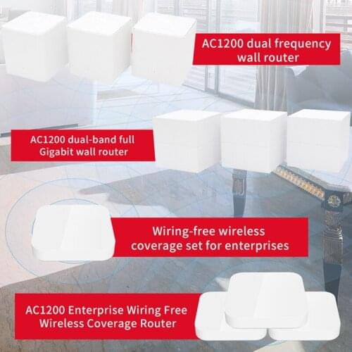 JSMAX AC1200M Dual-Band Wireless Router Large Home Coverage Mesh Wifi System Wifi Repeater With APP Control