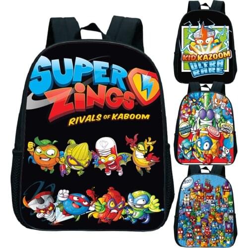 2020 New Children Super Zings Backpack Kindergarten Rucksack Print Primary Schoolbag Superzings Bookbag Child Start School Gift