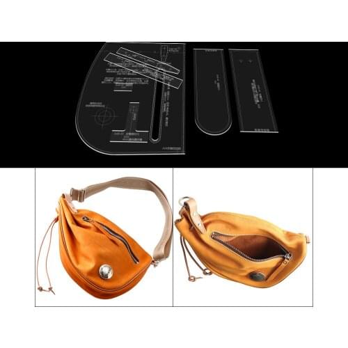 2020 New Kraft paper template DIY leather sewing pattern template for handbag