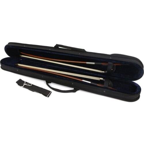 New upright double bass bow case Box With Strap hold 2pcs Bass Bow Bag