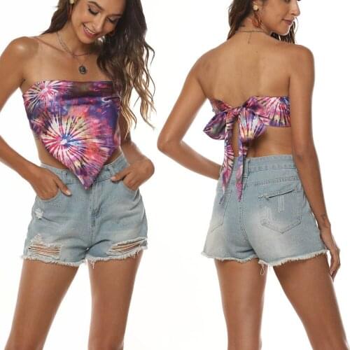 2021Spring new European and American style womens clothing off-neck tube top small slip top