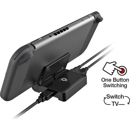 NS Switch TV Mode Docks HDMI Charging Stand Mini Station Chargers Folding Docking For N Switch Adapter Portable Playstand Holder