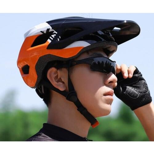 Bicycle adjustable helmet wide side shock absorption lightweight adult electric bicycle suitable for mountain bike road riding