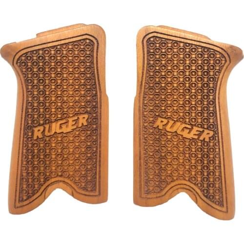 Ruger P85 Laser Cut Wooden Grip Mod2