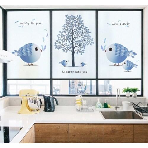 Glass sticker bathroom toilet electrostatic glue-free light-transmitting opaque frosted film living room kitchen sliding door