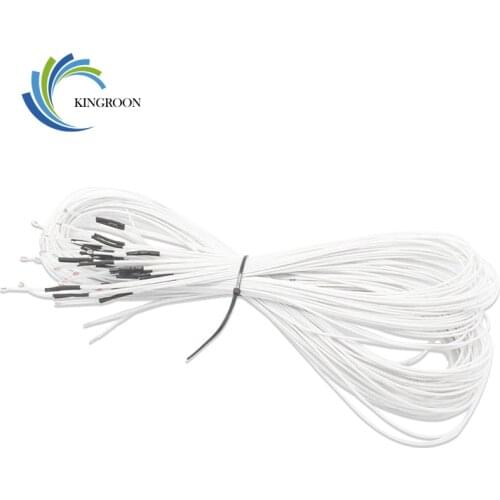KINGROON 10Pcs/lot 100K ohm NTC 3950 Thermistors With Cable For 3D Printer Part Temperature Part 1M Line Reprap Mend Parts