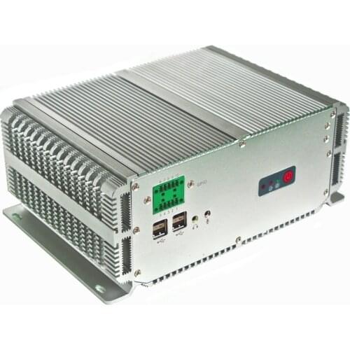 Fanless embedded industrial computer with USB3.0 & intel core I3-3110M & PICE extended mini pc