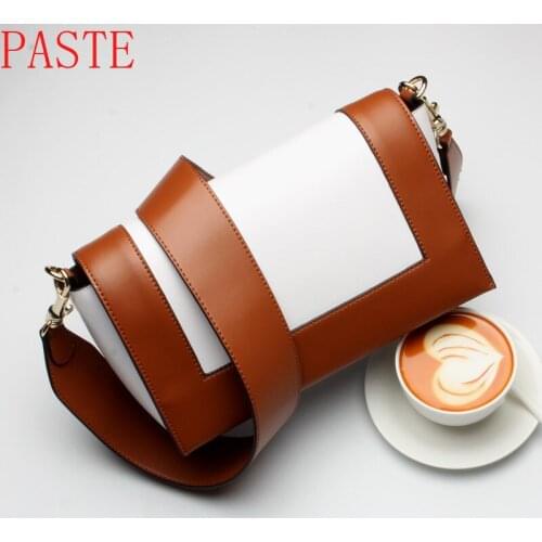 Fashion Genuine Leather Women Bag Luxury Handbags VL PINK AND GRAY Small Messenger Shoulder Bag Panelled Crossbody Bags