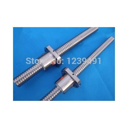 1pc SFU2005 ball screw L350mm +1pc 2005 ball nut without end machined CNC parts