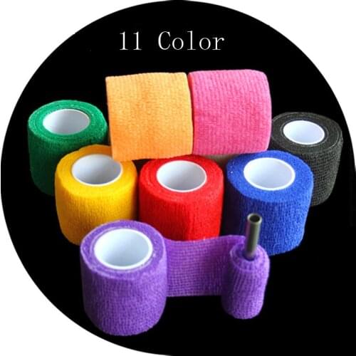 10pcs High Elastic Waterproof Bandage Disposable Self-adhesive Elastic Bandage for Handle Grip Tube Tattoo Accessory INK