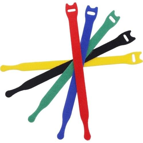 100 Pcs Nylon Buckle Cable Ties Data Cable Binding 205*12mm Kitten shaped Computer Office Power Engineering School Office