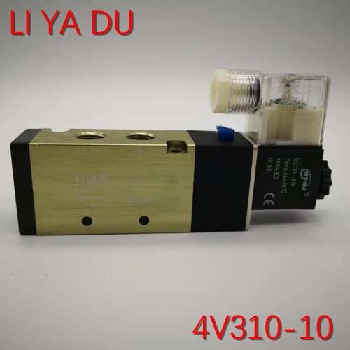 4V310-10 G3/8 2 Position 5 Port Reversing valve/control valve 5/2 way AC110V 220V 380V 36V DC12V 24V