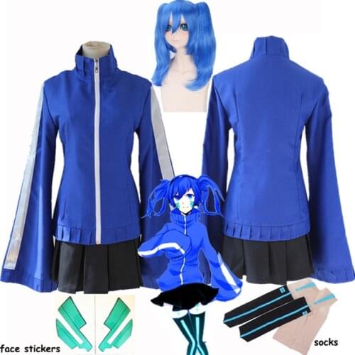Anime MekakuCity Actors Kagerou Project Enomoto Takane Ene Costumes Cosplay School Uniform Dress Halloween Costumes ladys skirt