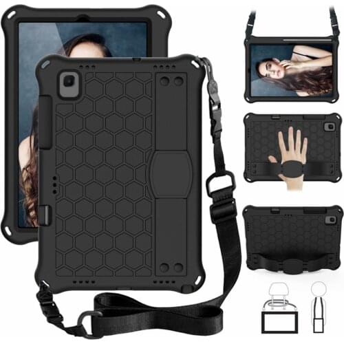 EVA Case For Samsung Galaxy Tab A7 10.4" 2020 SM T500 T505 T507 Stand Cover Kids Safe Shockproof EVA Tablet Protect Case+Straps