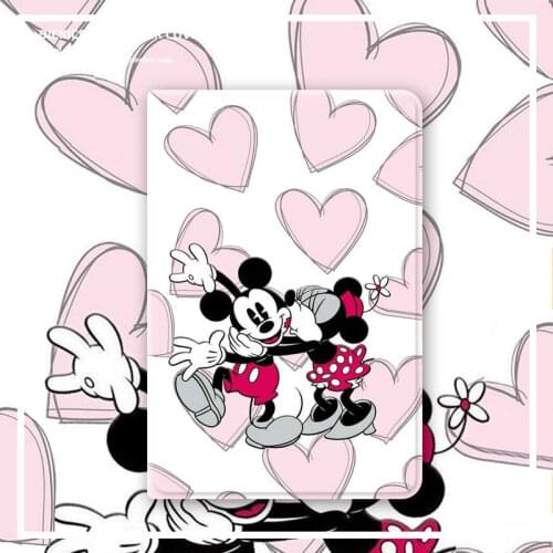 Disney Mickey Minnie TPU Cover with Support Frame for IPad 10.2 2019 IPad 2 3 4 9.7 2017 2018 IPad Air 2 9.7 TPU Case