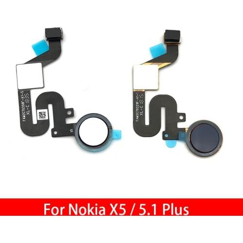 For Nokia 5.1 Plus / X5 TA-1109 5.86" Fingerprint Sensor Scanner Touch ID Connecter Flex Cable