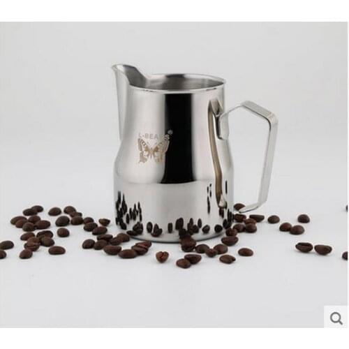 Coffee Milk Latte Frothing Jug Kitchen Expresso Stainless Steel Craft 500ml