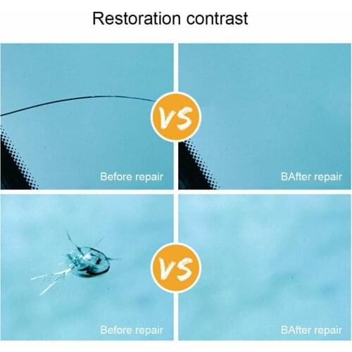 Windshield Repair Kit Quick Fix Car Cracked Glass Windscreen Auto Resin Repair Window Tool Sealer Polishing Screen DIY Kit K4H4