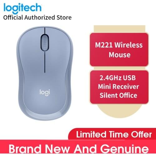 Logitech M221 Mouse Wireless Mouse Cute Silent Mouse With 2.4GHz Optical Ergonomic PC Gaming Mouse