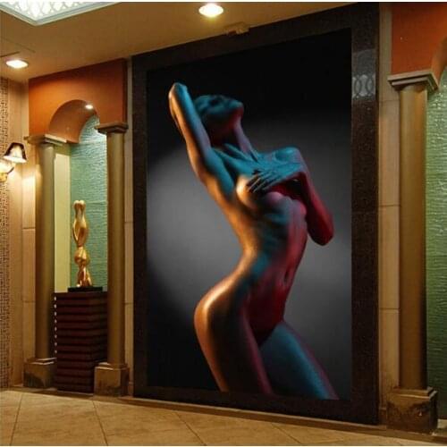 Sex People Photo Murals Entrance Wall Paper for Living Room Bedroom Wallpapers for Walls Art Decor Landscape Mural Customized