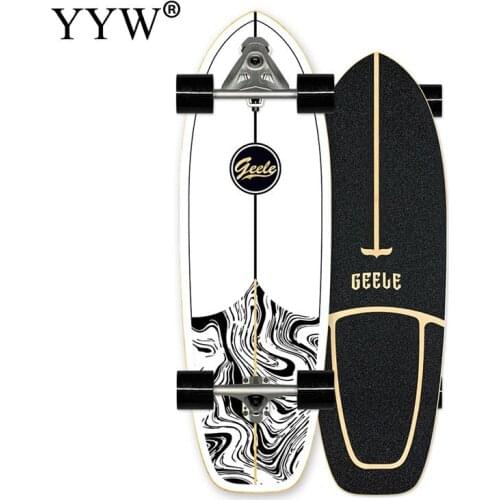 2021 New Skateboard 33inch Longboard For Adult Men Women Highly Smooth Surf Land Skateboard Single Kick Carving Skate Board CX7
