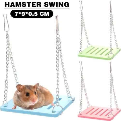 Pet Hamster Hanging Swing Bed Rats Parrot Small Birds Exercise Play Toy Pet Products Entertainment Eexercise Toys
