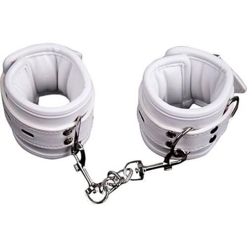 Sex Leather Bondage Appeal Sexy Binding Toys Handcuffs Neck Collar Lockable Bondage Adult Games for Couples