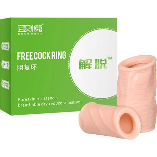 Sexual Time Lasting Foreskin Corrected Cock Rings Dick Sleeves Sex Toy Men Reduce Glans Sensitive Delay Ejaculation Sex Products