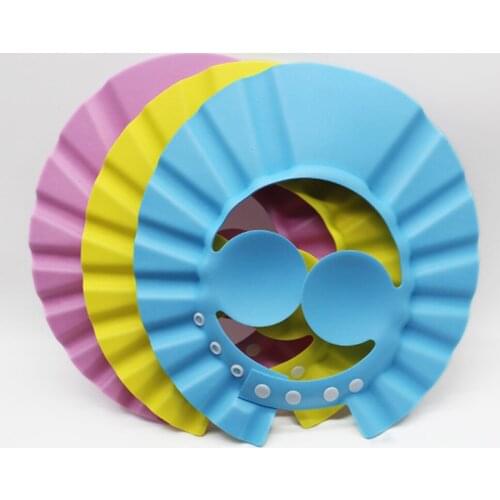 Baby Children Shower Bathing Ear Protection Cap Hat Shampoo Shield Kids Adjustable Hair Wash Hat Babies Care Health Accessories