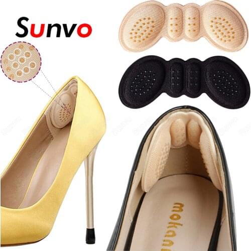 Sunvo Heel Insoles for Womens Shoes Inserts Size Reducer Shoe Back Heel Pads Pain Relief High Heels Lining Protector Cushion
