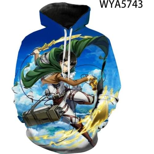 3D Printed Attack On Titan Hoodies Men Women Children Sweatshirts Streetwear Pullover Long Sleeve Boy Girl Kids Casual Jacket