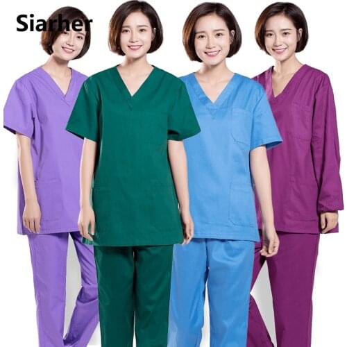 Comfortable Medical Surgical Uniform lab coat Hospital Nurse Uniform Beauty salon Dentist clinic pharmacy Pet veterinar Uniform