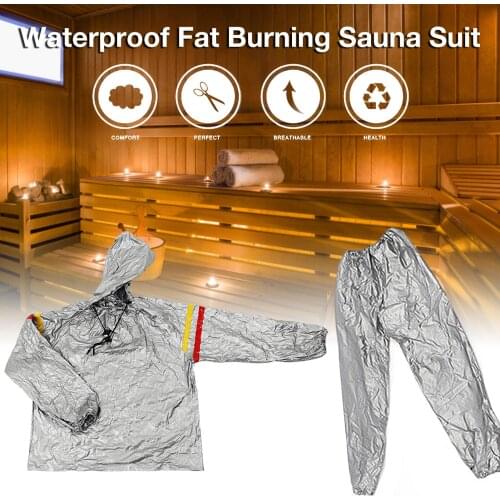 Unisex Sauna Suit Sauna Suit Waterproof Fat Burning Fitness Sweat Suit Sweat Suit Slimming Suit Sauna Suit Suit