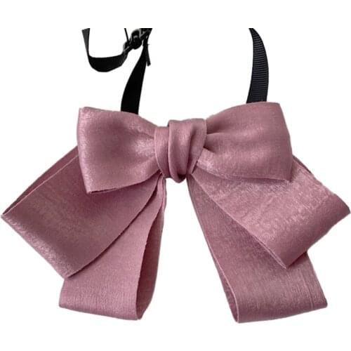 Korean High-End Fabric Bow Tie Brooch Shirt Necktie Collar Pins Fshion Jewelry Brooches for Women and Men Collthing &ccessories