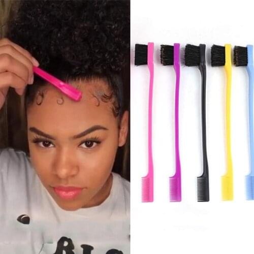 High Quality Edge control Brush Comb Double Control Brush Hair for Eyebrow Hair comb
