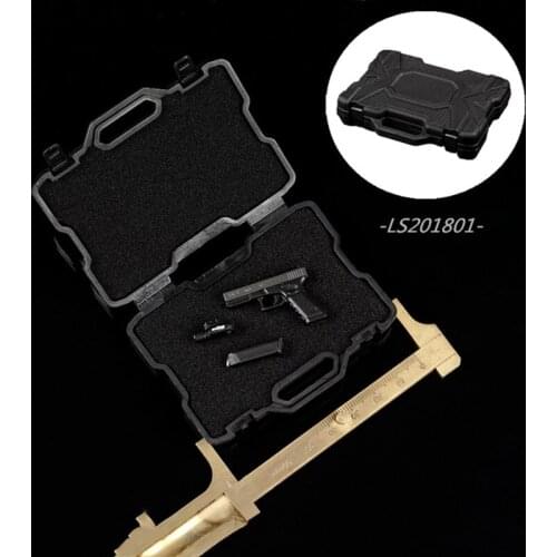 1/6 Figure Weapon Hard Case Rifle Suitcase Plastic Storage Box Model Safety Accessory In stock
