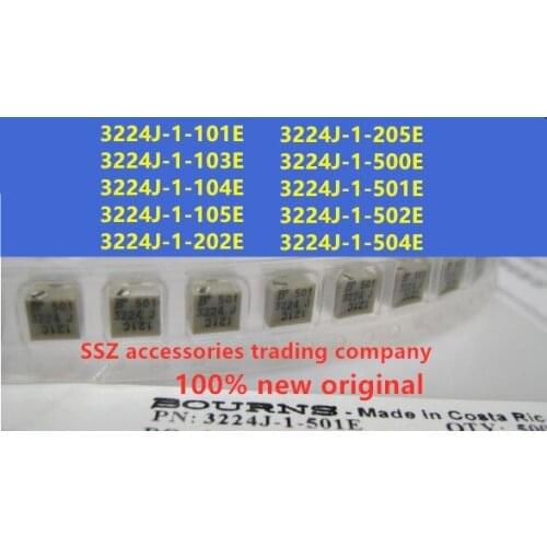 10PCS 3224J-1-101E 3224J-1-103E 3224J-1-104E 3224J-1-105E 3224J-1-202E 3224J-1-205E 3224J-1-500E 3224J-1-501E 3224J-1-502E