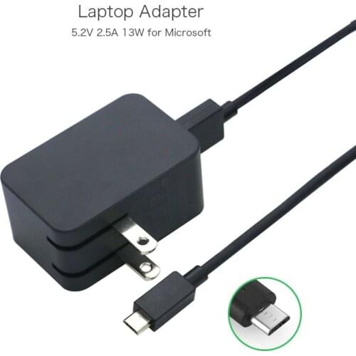 100% Original 5.2V 2.5A 13W 1751 Laptop AC Adapter for Microsoft Surface 3 Tablet Power Supply US Plug Black Color