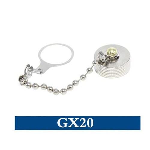 100pcs GX20 Aviation Connector Plug Cover Waterproof cover Dust Metal Cap Circular Connector Protective Sleeve