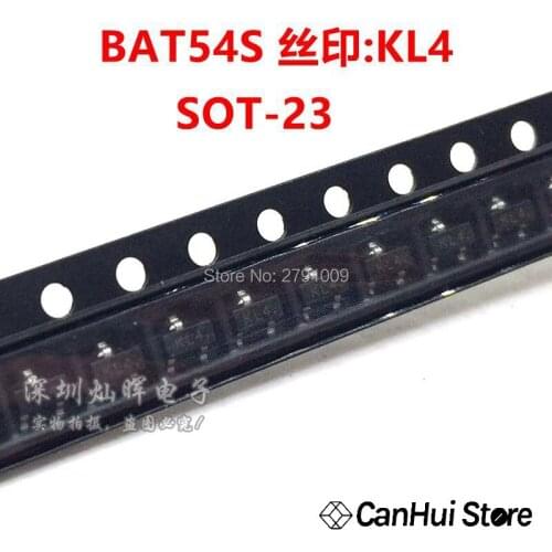 100pcs/lot New BAT54C KL4 BAT54 Schottky diode SOT23