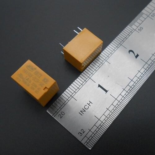 100PCS/Lot Yellow HK4100F-DC5V-SHG DC5V Volt Power Relay DC 5V 3A 6 PINS HUI KE 1C 1A 1B 750VA/90W 120ohm HuiKe 6-Pin *FD397X100