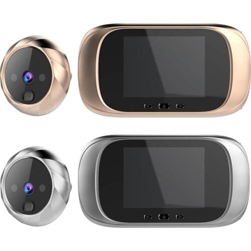 2.8 inch LCD Color Screen Digital Doorbell 90 Degree Door Eye Doorbell Electronic Peephole Door Camera Viewer Outdoor Door Bell