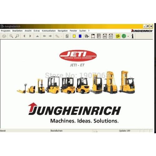 2018 Jungheinrich Forklift Repair Information Jeti SH 4.34 + Jeti ET 4.34 Parts Catalog +expire patch
